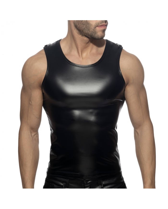 Addicted Rub Shoulder Zip Tank Top ADF215
