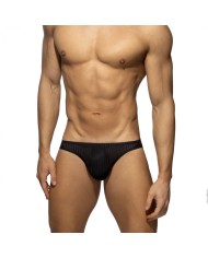 Addicted Black Stripe Bikini Brief AD1412
