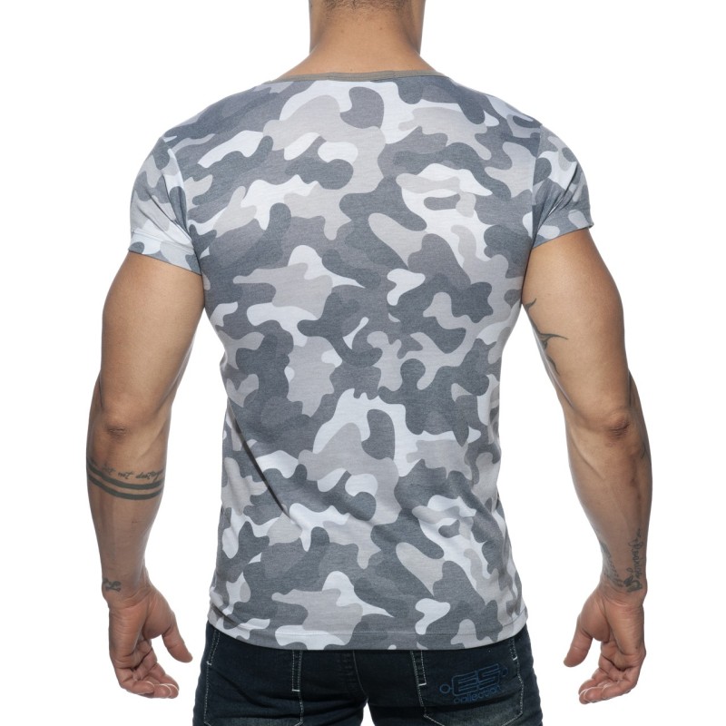 Addicted AD800 Addicted Washed Camo T-Shirt AD800