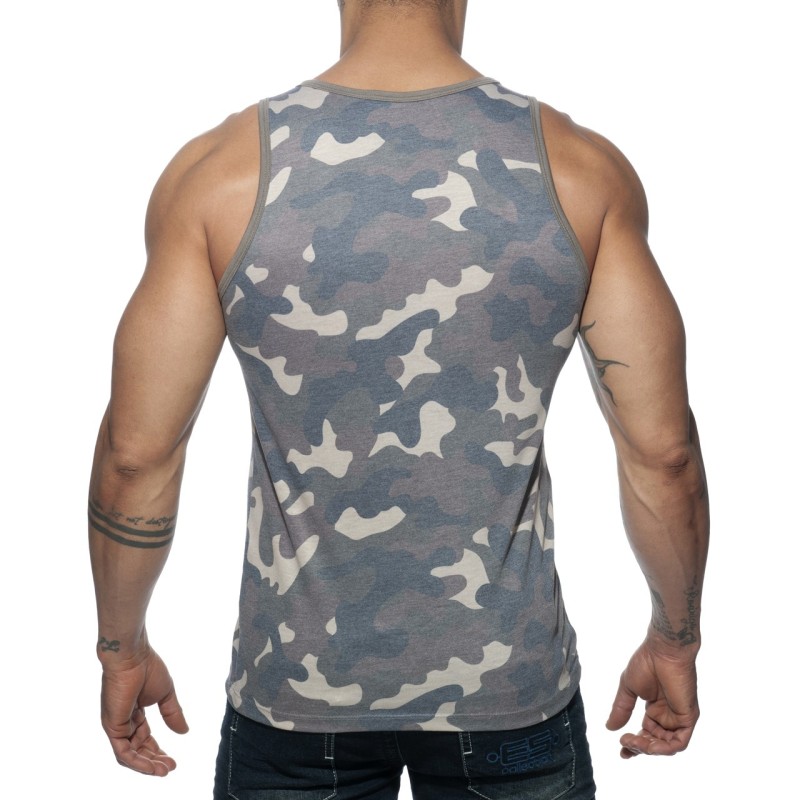 Addicted AD801 Addicted Washed Camo Tank Top AD801