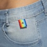 Addicted AD991 Addicted Rainbow Tape Short Jeans AD991