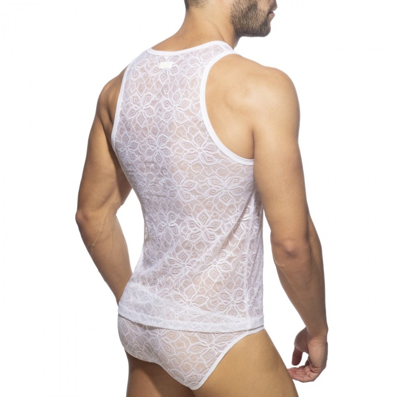  AD1077 Addicted Flowery Lace Tank Top AD1077