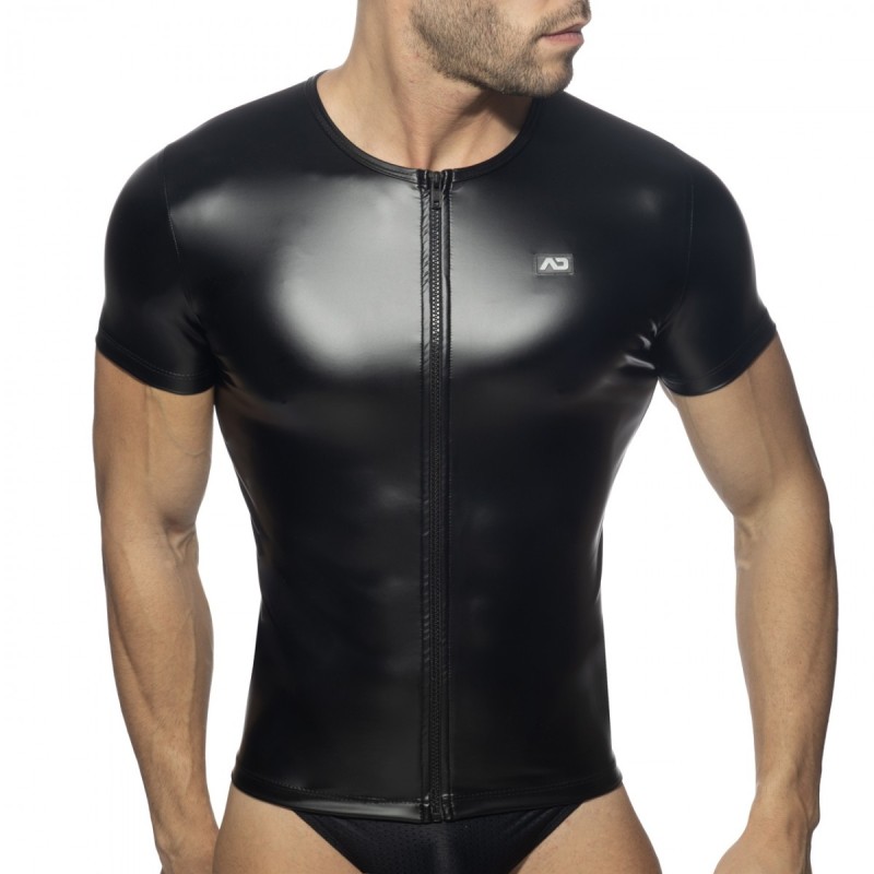 Addicted Zip Short Sleeves Fetish Shirt AD1035 | ADDICTED Budapest – pick up in store