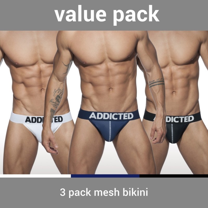 Addicted 3 Pack Mesh Bikini Push Up AD679P | ADDICTED Budapest – pick up in store