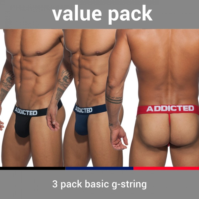 Addicted 3 Pack G-String AD746P | ADDICTED Budapest – pick up in store