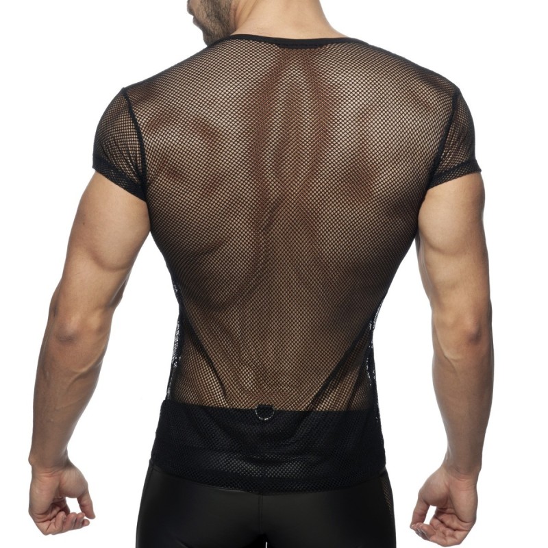  ADF123 Addicted Mesh Mixed T-shirt ADF123