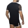 Addicted Mesh Striped T-shirt ADF166 | ADDICTED Budapest – pick up in store