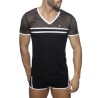 Addicted Mesh Striped Póló ADF166 | ADDICTED Budapest – üzletben átvehető