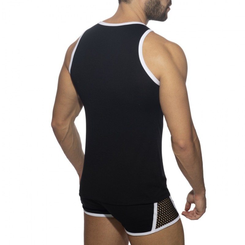 ADF167 Addicted Mesh Striped Tank Top ADF167