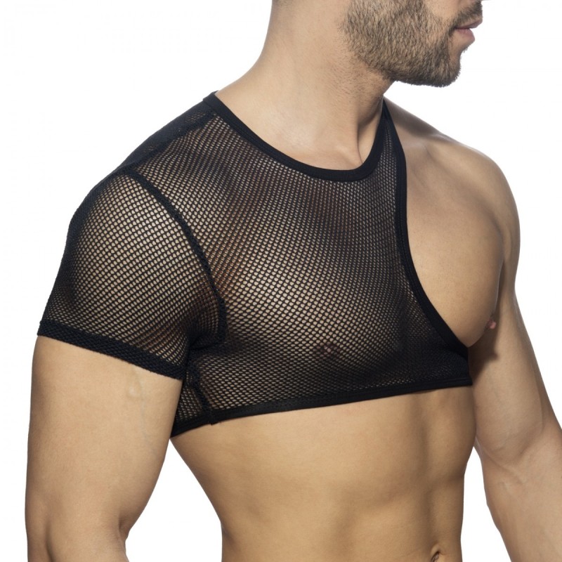 Addicted Irregular Mesh Crop Top ADF163 | ADDICTED Budapest – pick up in store