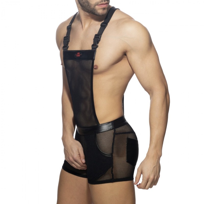  ADF164 Addicted Rub Mesh Overalls ADF164