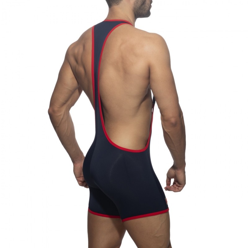  ADS322 Addicted Rainbow Tape Wrestling Suit ADS322