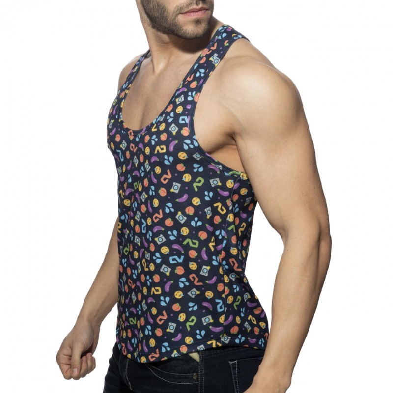  AD1238 Addicted Emoji Tank Top AD1238