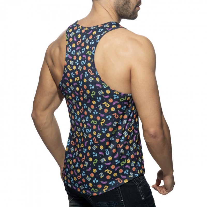  AD1238 Addicted Emoji Tank Top AD1238
