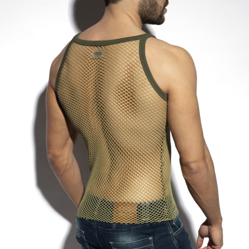  TS336 ES Collection Beachy Net Strap Tank Top TS336
