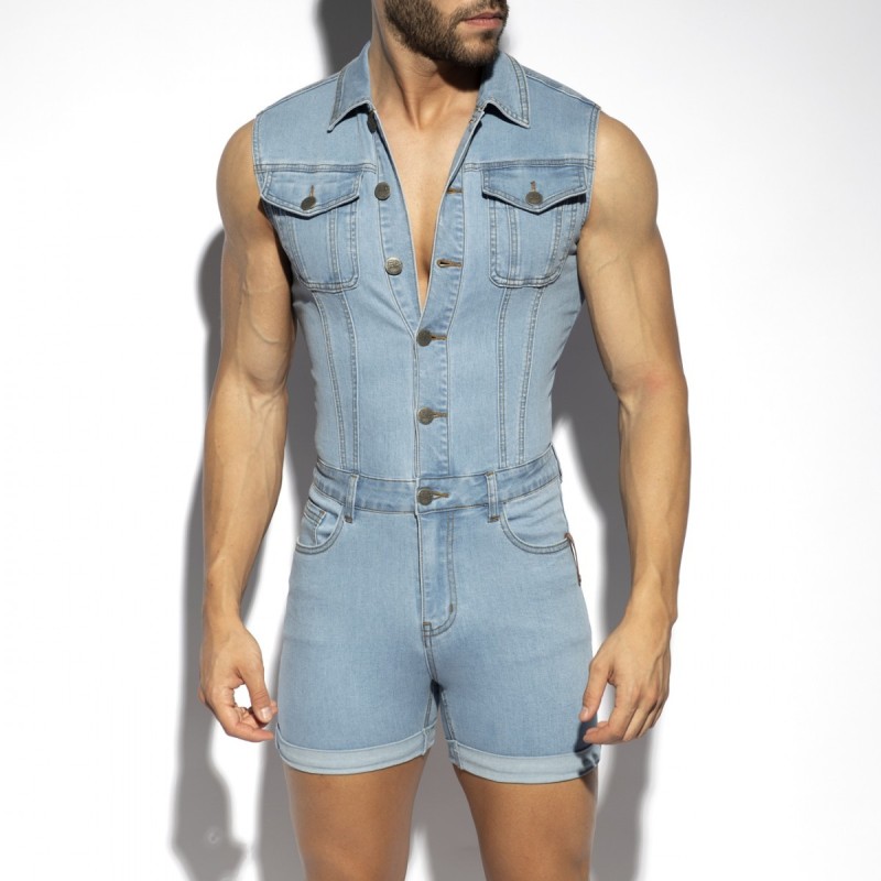 ES Collection Urban Denim Jumpsuit Shorts ESJ069 | ADDICTED Budapest – pick up in store