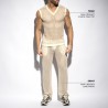 TS350 Es Collection Nyers Horgolt V-Nyakú Tank Top TS350