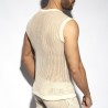  TS350 Es Collection Nyers Horgolt V-Nyakú Tank Top TS350