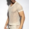 ES Collection Raw Crochet V-Neck T-Shirt TS351 | ADDICTED Budapest – pick up in store