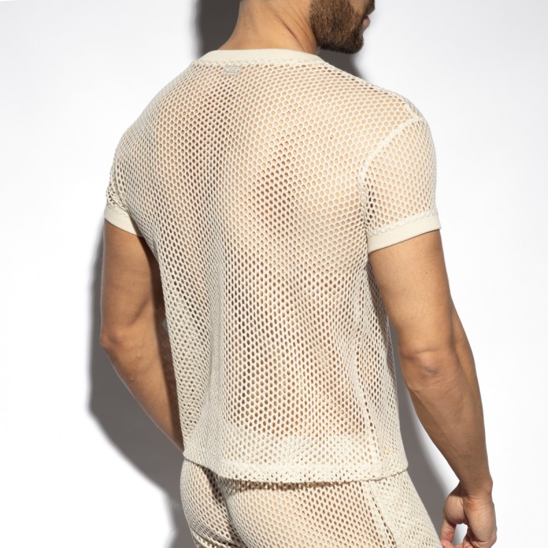 ES Collection Raw Crochet V-Neck T-Shirt TS351 | ADDICTED Budapest – pick up in store