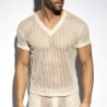ES Collection Raw Crochet V-Neck T-Shirt TS351 | ADDICTED Budapest – pick up in store