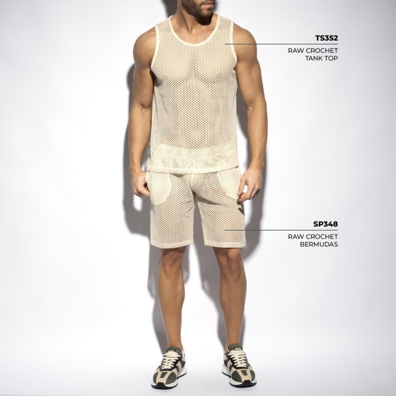  TS352 Es Collection Nyers Horgolt Tank Top TS352