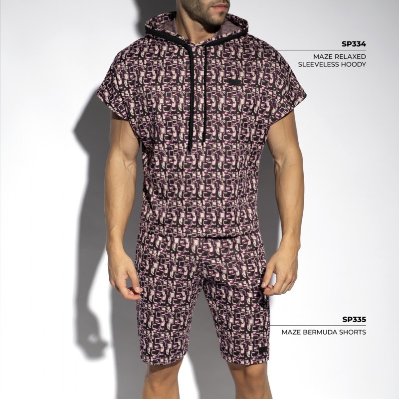 ES Collection Labyrinth Loose Sleeveless Hoodie SP334 | ADDICTED Budapest – pick up in store