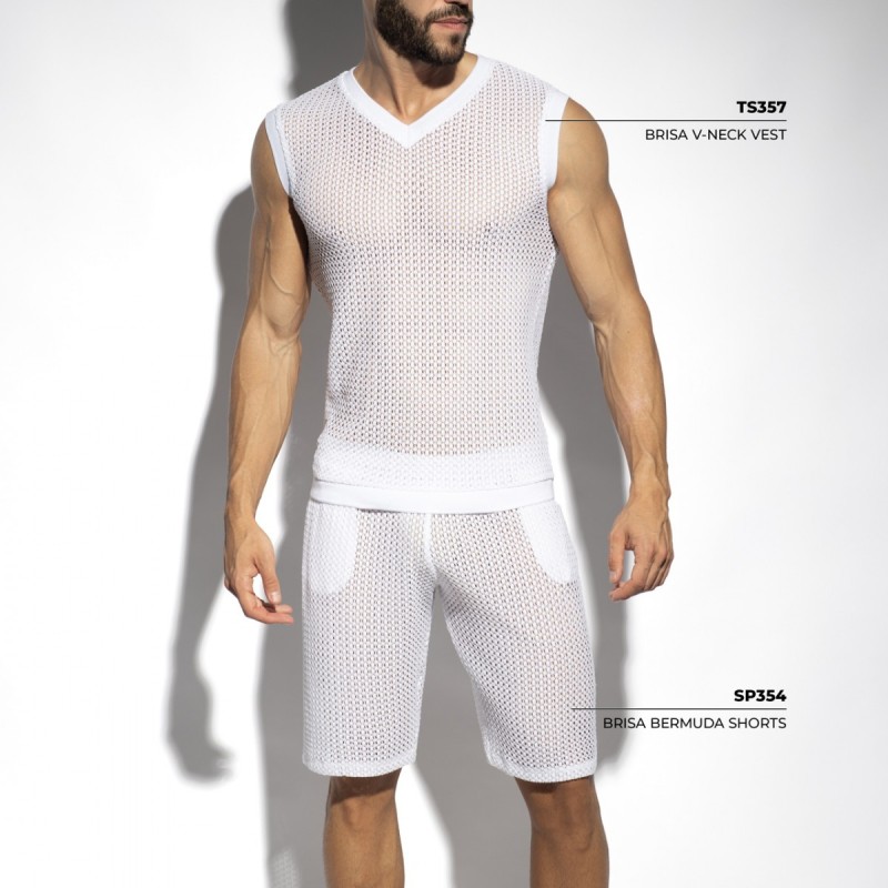  TS357 ES Collection Brisa V-Neck Vest T-Shirt TS357