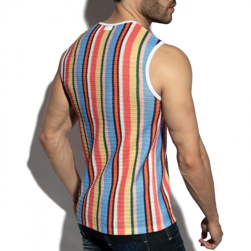  TS374 ES Collection Gelato Stripe Wide Tank Top TS374