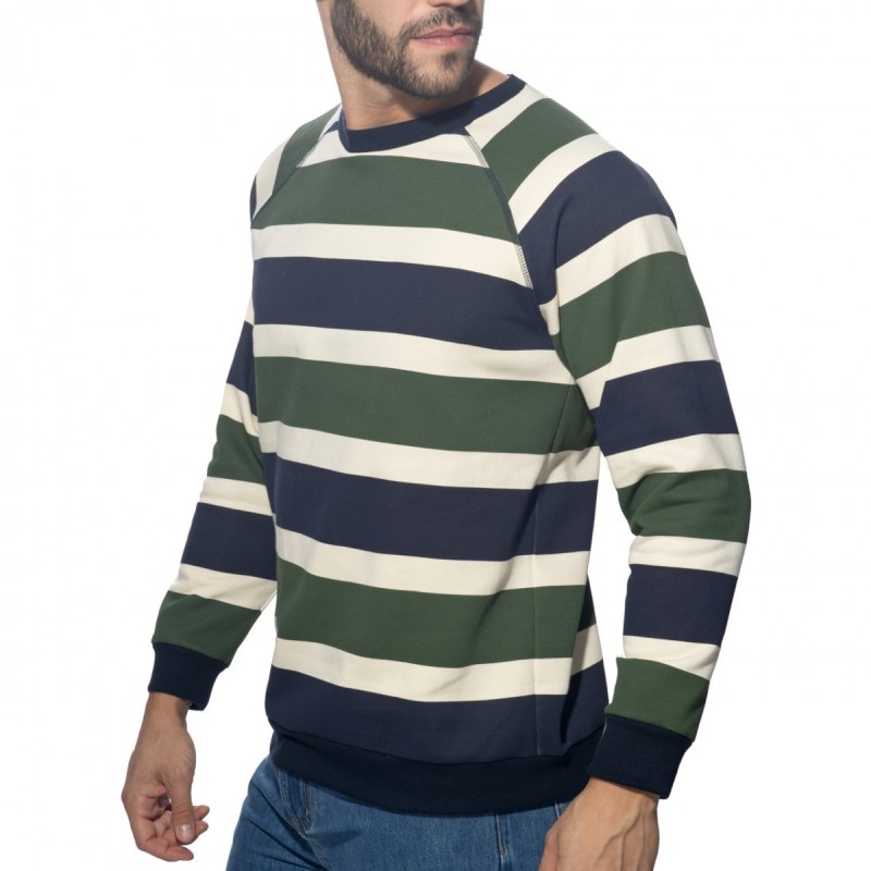  AD1438 Addicted Retro Stripes Sweatshirt AD1438