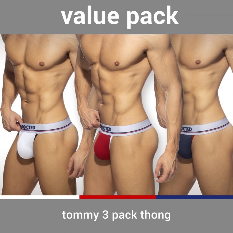 Addicted Tommy 3 Pack Thong AD1011P | ADDICTED Budapest – pick up in store