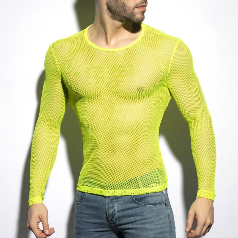 ES Collection Hálós Hosszú Ujjú Póló TS304 | ADDICTED Budapest – üzletben átvehető