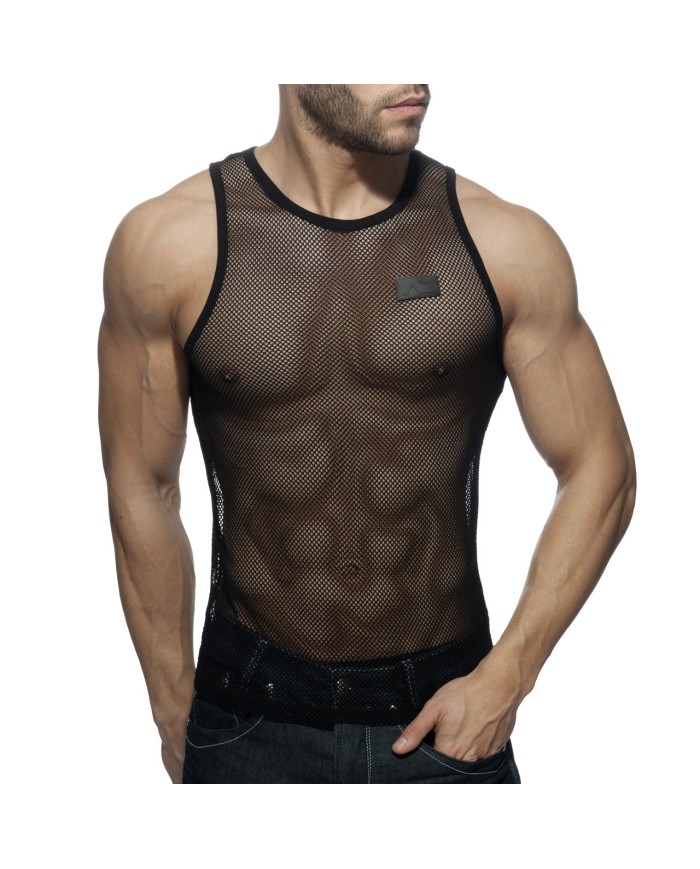 Addicted Black & White Mesh Tanktop AD848
