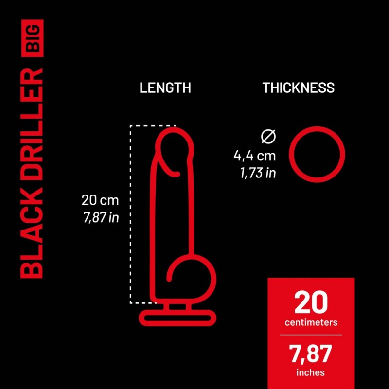 Addicted Huge Black Driller AC173 | ADDICTED Budapest – pick up in store