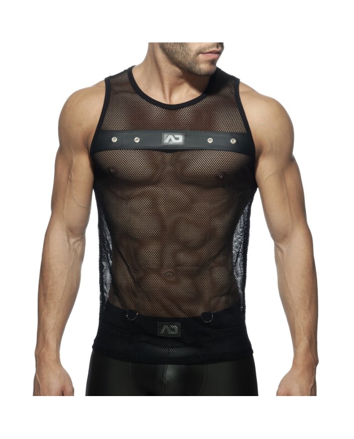 Addicted Mesh Mixed Tank Top ADF76