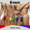 Addicted 6 Pack Rainbow Thong AD1145 | ADDICTED Budapest – pick up in store