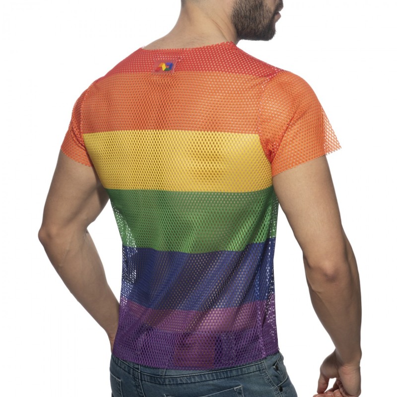 Addicted Mesh Rainbow T-shirt AD1167 | ADDICTED Budapest – pick up in store