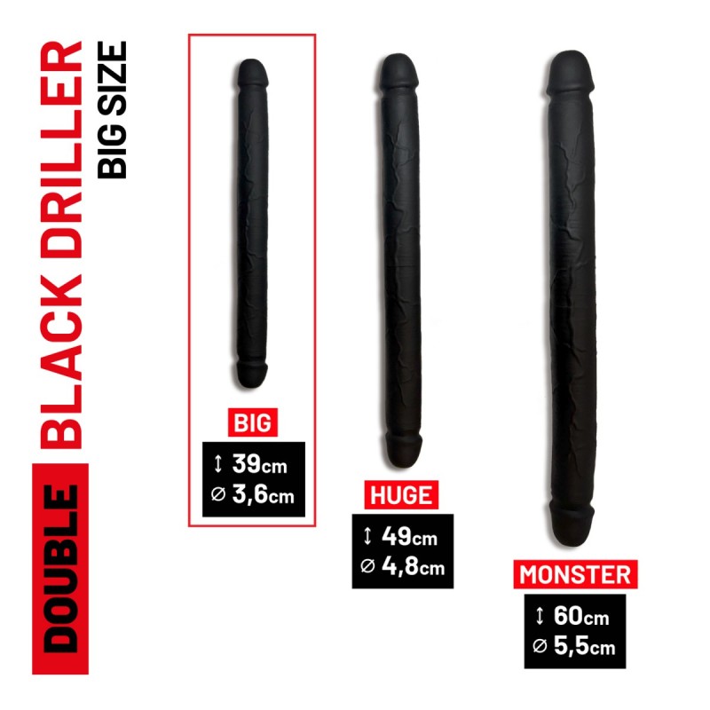 Addicted Double Black Driller 39 Cm AC217 | ADDICTED Budapest – pick up in store