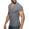 Addicted Jeans Rib Knit Polo Shirt AD1472 | ADDICTED Budapest – pick up in store