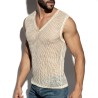ES Collection Open-Grid V-Neck Sleeveless Top TS380 | ADDICTED Budapest – pick up in store