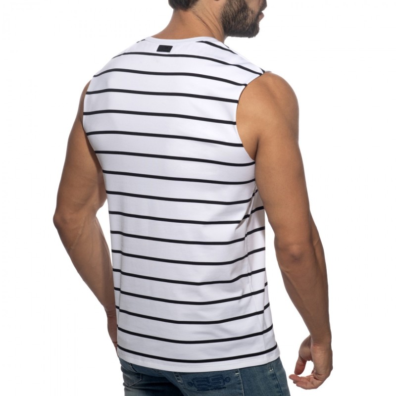 Addicted Wavy Stripes Széles Pántos Atlétatrikó AD1529 | ADDICTED Budapest – üzletben átvehető