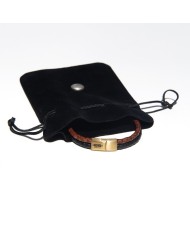 ES Collection Dupla Fonott Bőr Karkötő AC185