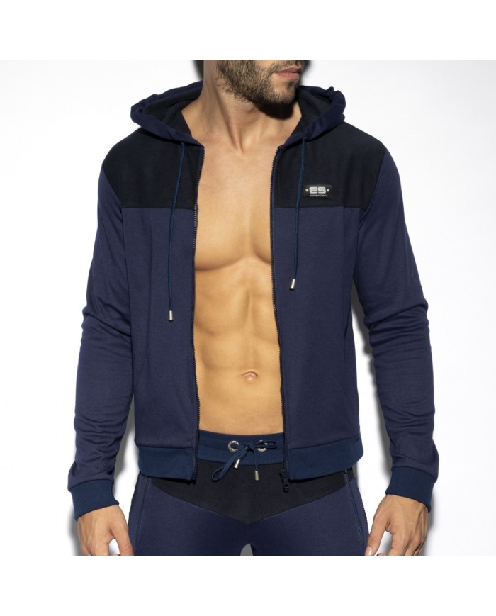 ES Collection Tengerészkék Kapucnis Felső SP276