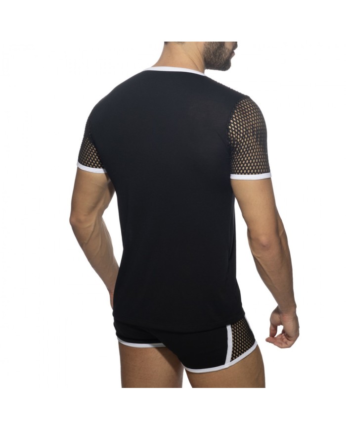 Addicted Mesh Striped Póló ADF166 Addicted Mesh Striped Póló ADF166