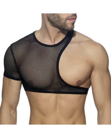 Addicted Irregular Mesh Crop Top ADF163